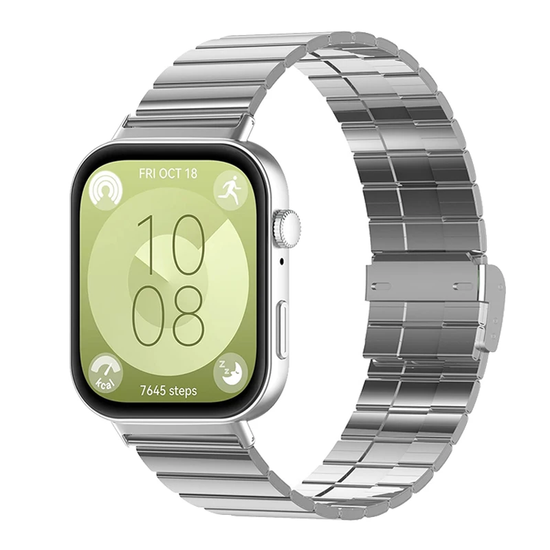 

Металлический браслет для Huawei Watch Fit 3 браслет из нержавеющей стали для huawei watch fit3 браслет для huawei fit 3 аксессуары для ремешка