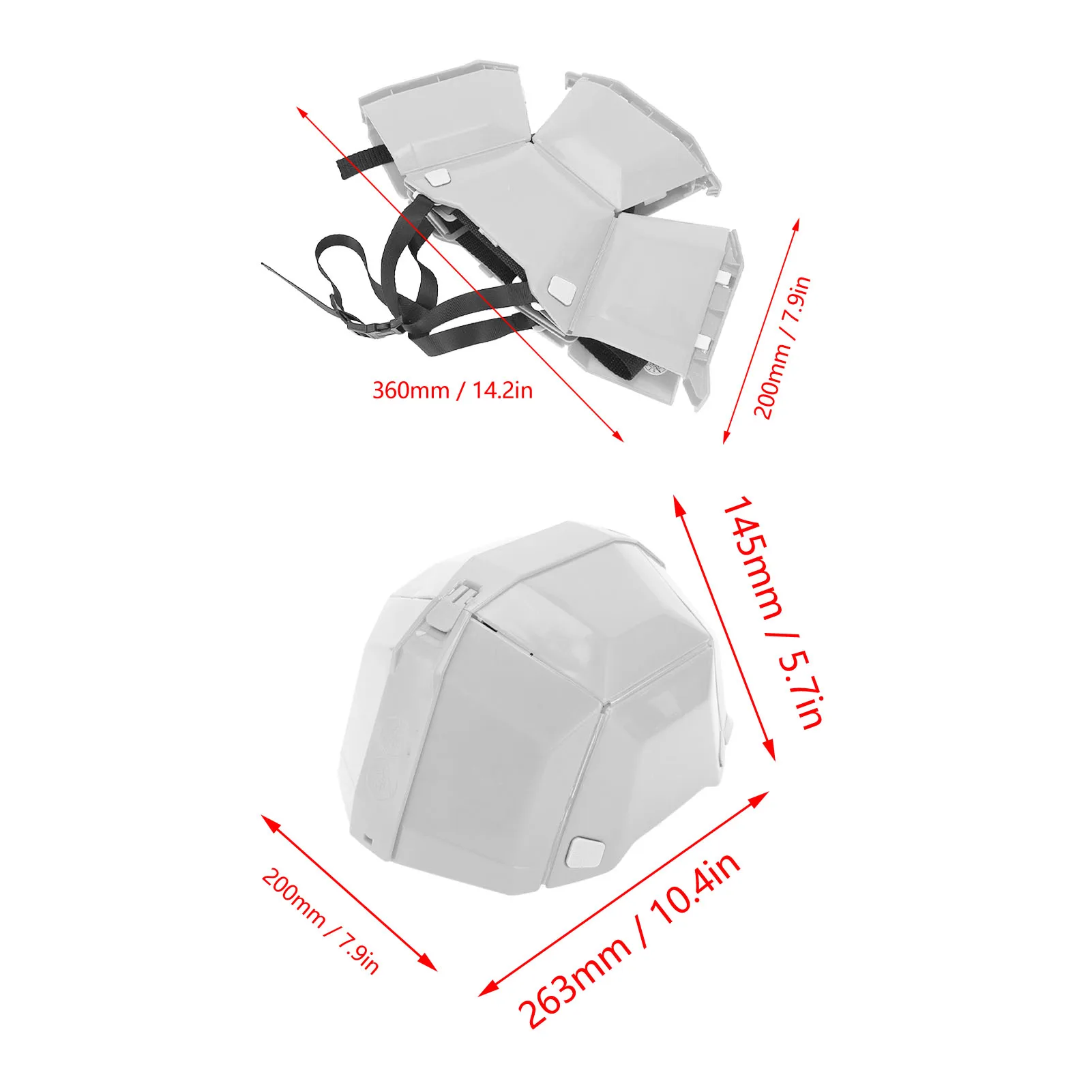 Safety Helmet Foldable Helmet High Strength Plastic Head Protection Safety Hat for Outdoor Work Sports Travel Outdoor