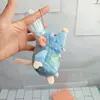 Kawaii  Cooking Mouse King Pendant Plush Toy Mouse Doll Bag Pendant Doll Keychain Grabber Doll Gift for Girlfriend's Birthday 5