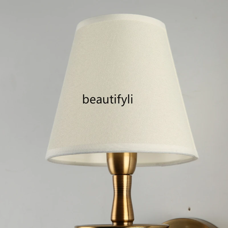 

HJ Wall Lamp Imitation Bedside Lamp Mirror Front Lamp European Simple Living Room Wall Lamp Aisle Light