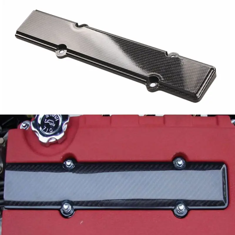 Per Honda B18 B16 B Serie Vtec Abs In Fibra Di Carbonio Look Coperchio Valvola Candela Inserto
