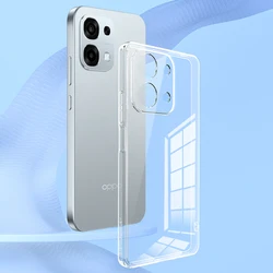 Enhanced Transparent Slim Soft TPU Phone Case - Clear Protective Cover with Perfect Fit for OPPO A6 Pro (Transparent)