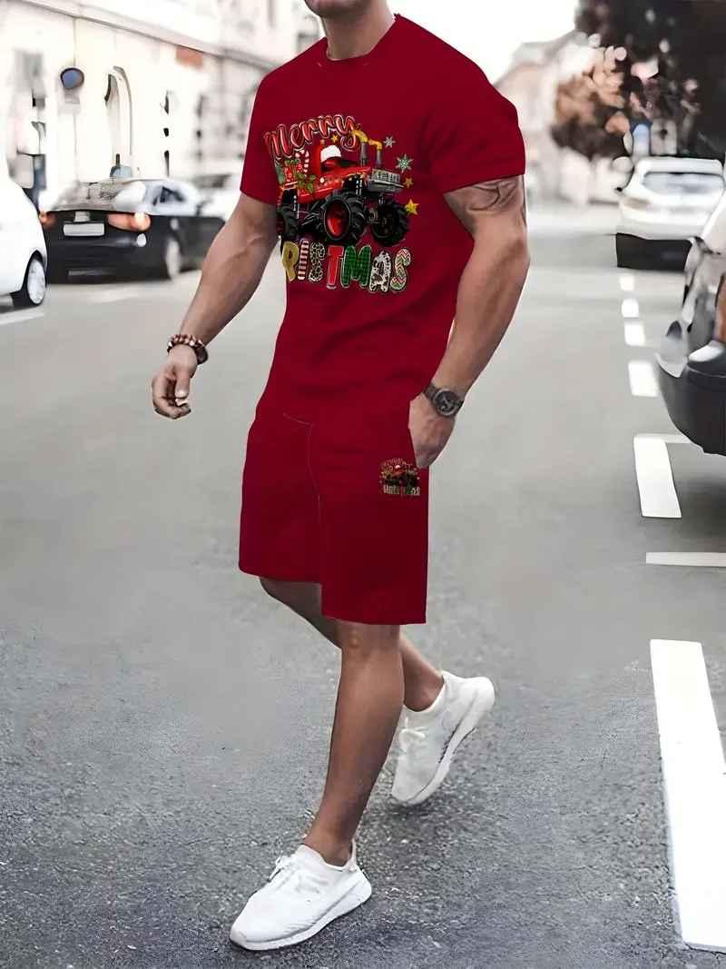 Christmas 3D Print Tracksuit Santa Claus Men Women Sportswear