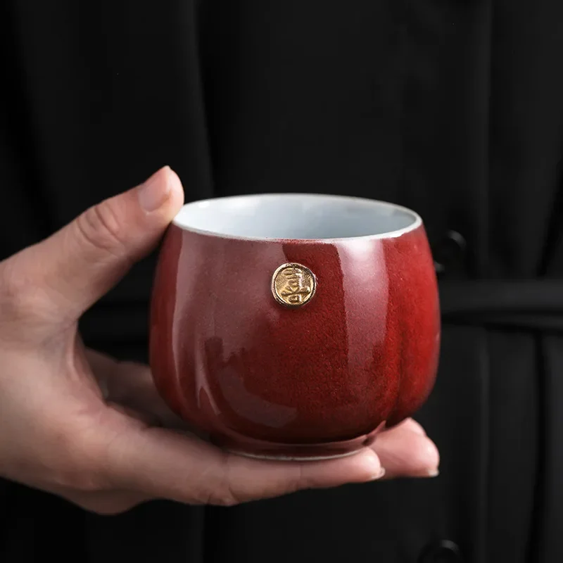 Tea Cup Japanese Style Kiln Baked Tea Cup Ceramic Kung Fu Tea Set Cup Master Personal Set Teacups Strainer