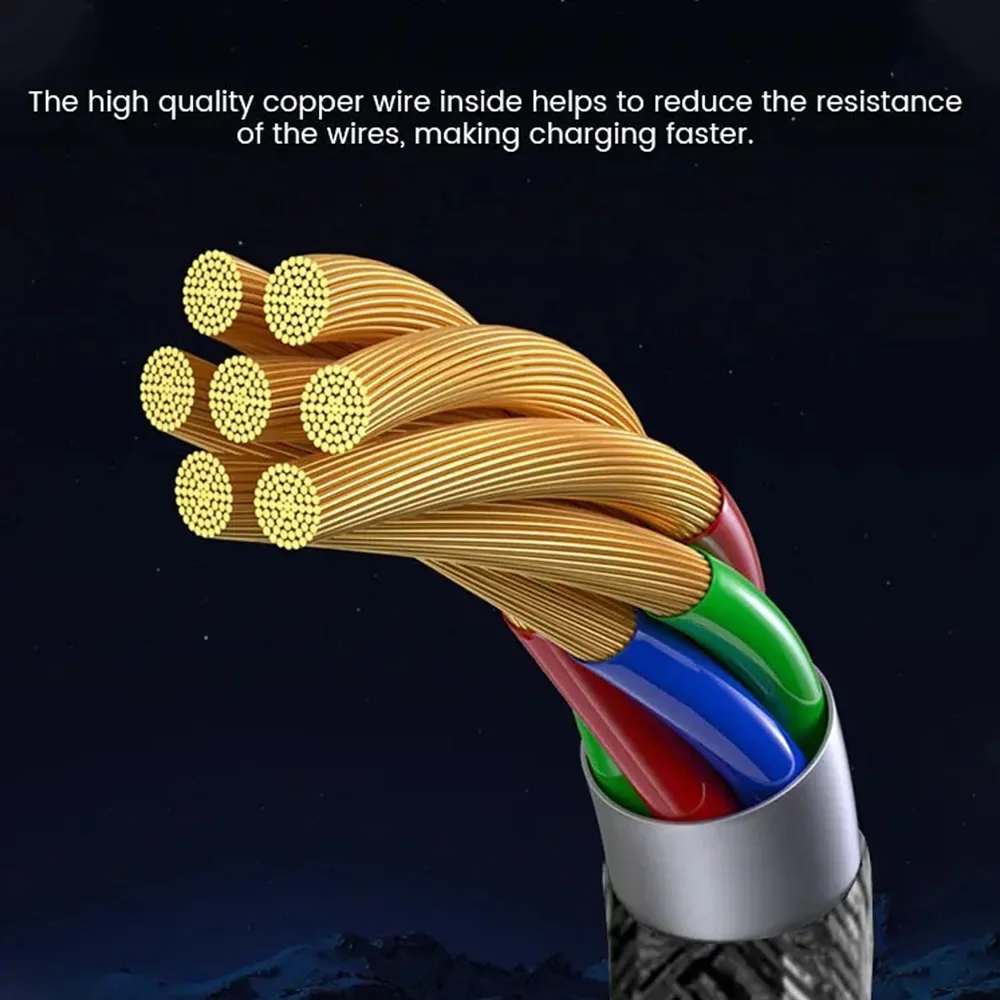 Compact USB Multi Charging Keychain: 3-in-1 Charger Cord