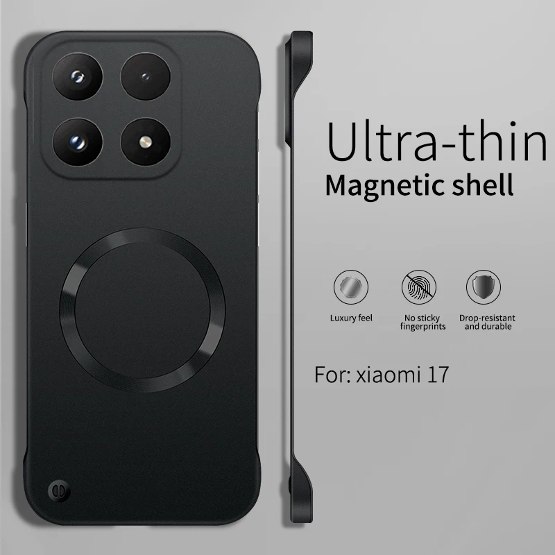 Magsafe Magnetic Thin Metallic Paint Borderless Case Cover