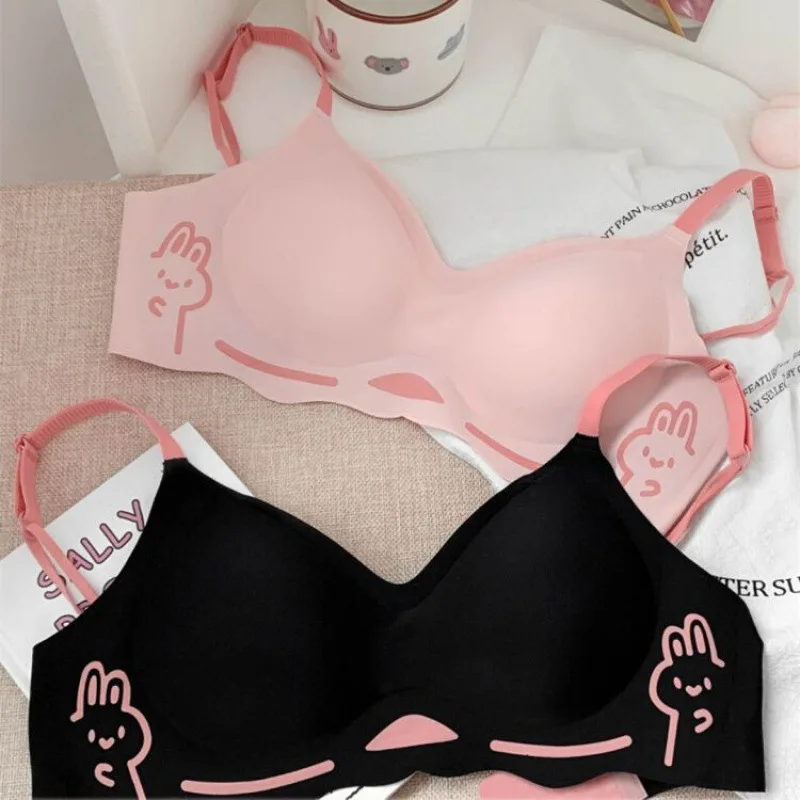 Women's Underwear Small Bust Gathered Bra Wireless Comfort Bralette Girls Push Up Invisible Brassiere Breathable Thin Lingerie