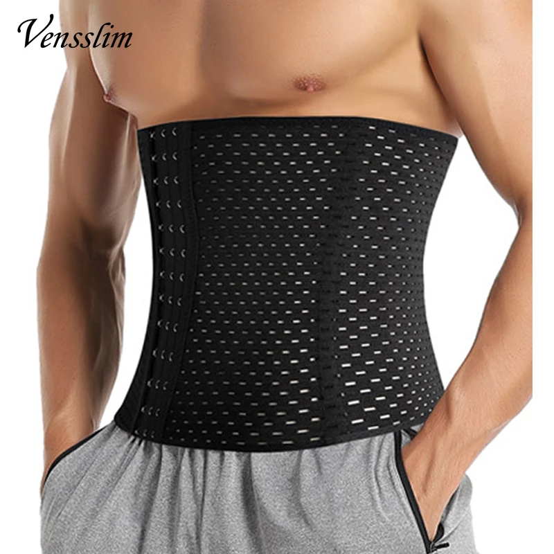 Vensslim Men Slimming Body Shaper Waist Trainer Trimmer Belt Abdomen ...