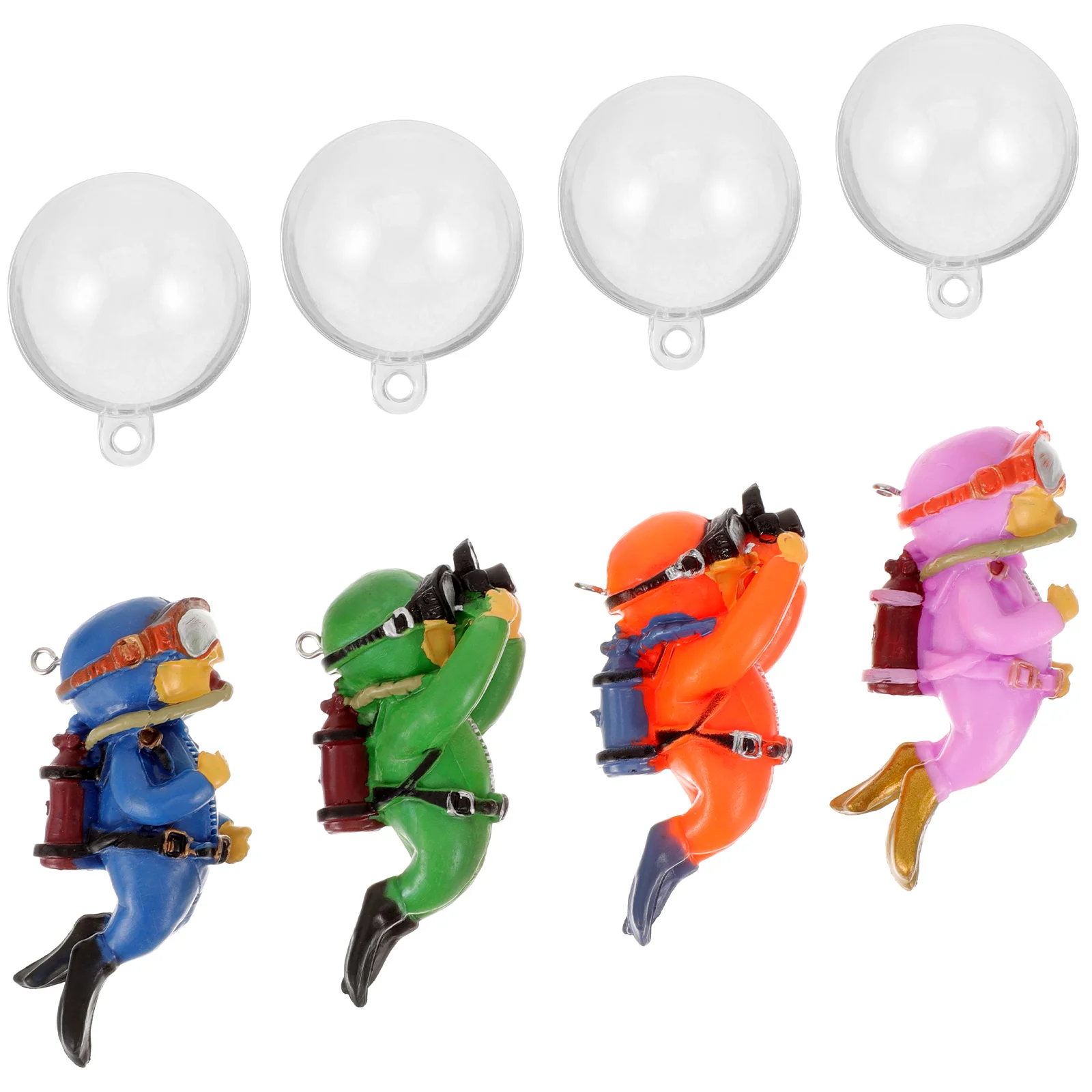 

4 Pcs Fish Tanks Ornament Decorations Floating Betta Small Aquarium Accessories