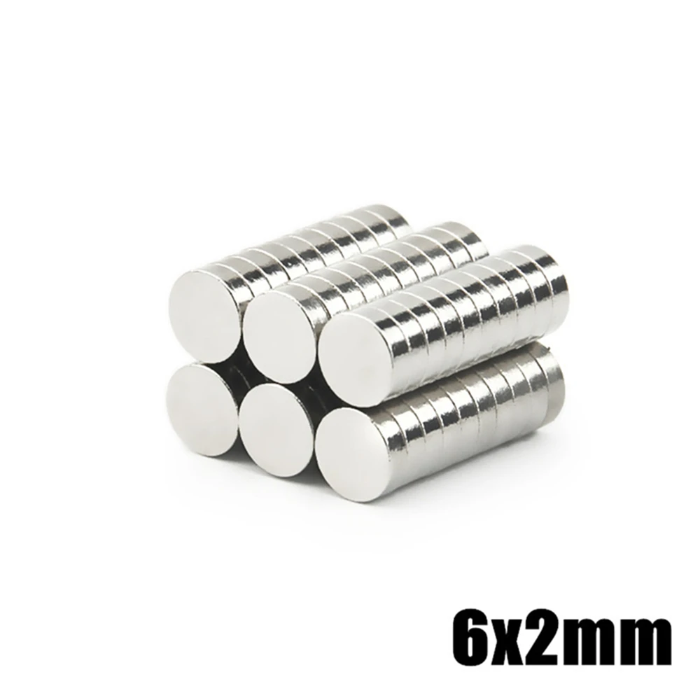Round Magnets 6x1 6x1.5 6x2 6x3 6x4 6x5 6x6 6x8 6x10-20mm N35 NdFeB 10-500Pcs