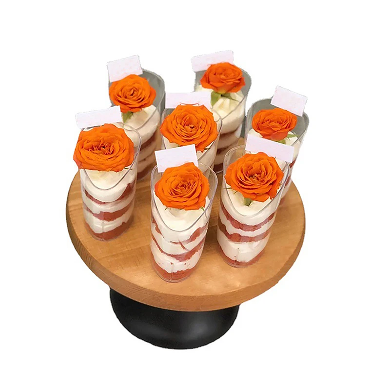 5pcs Mini Disposable Cups Pudding Jelly Mousse Ice Cream Cup Appetizer Bowl For Home Dessert Shop Food Container Plastic Cups