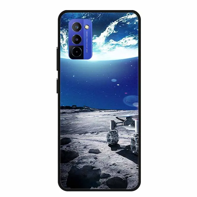 Shockproof Black Silicone Phone Case with Bumper Protection - Soft Back Cover 6.75
