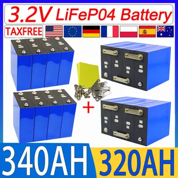 New 16PCS 3.2V 340AH 320AH 310AH 280AH lifepo4 battery 3C DIY 48V electric boat solar energy storage household battery duty-free