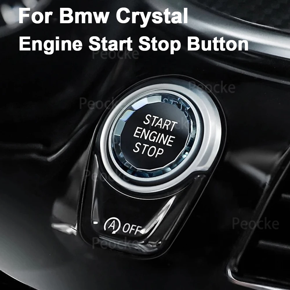 Crystal Style Car Start/Stop Engine Switch Button Cover