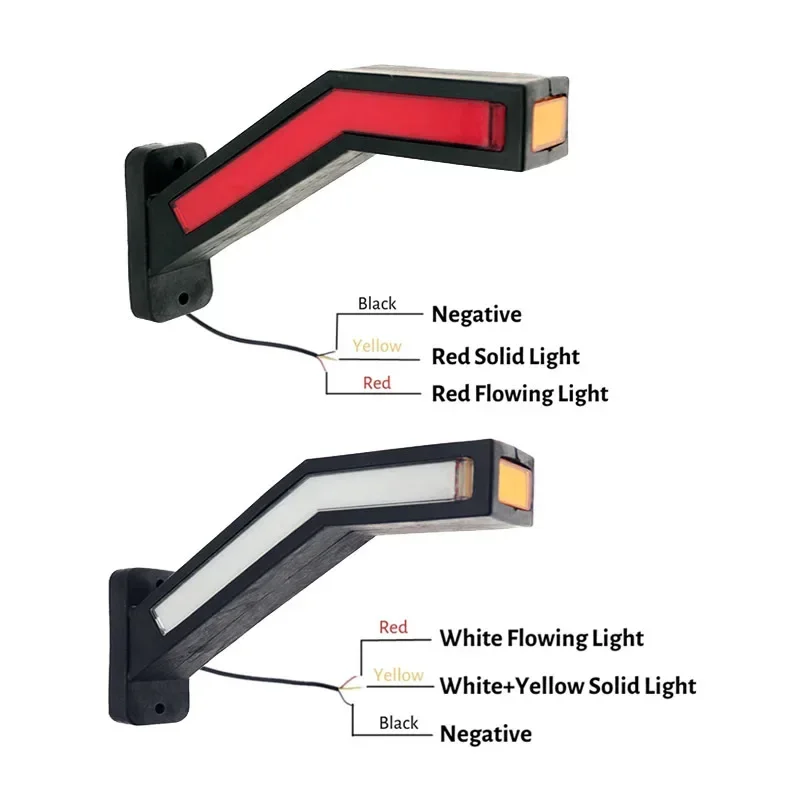 2 Luci Di Posizione A LED Effetto Neon Per Camion E Rimorchio – 12V/24V, IP66/68, Omologazione E20