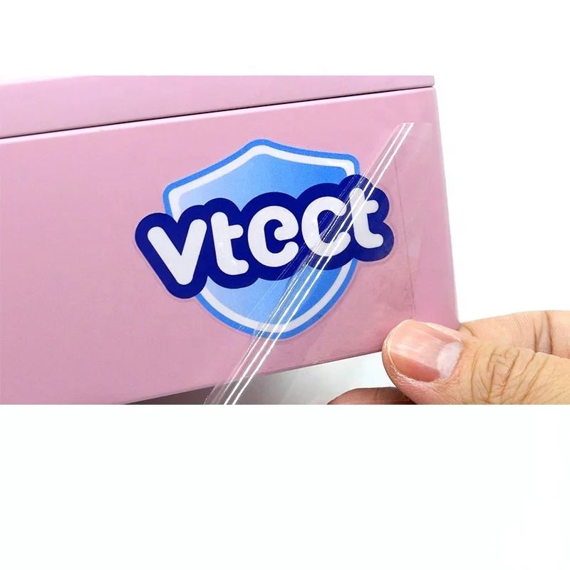 

Custom, professional custom logo name printing UV removable vinyl sticker transfer the cut logo holographic sticker for me