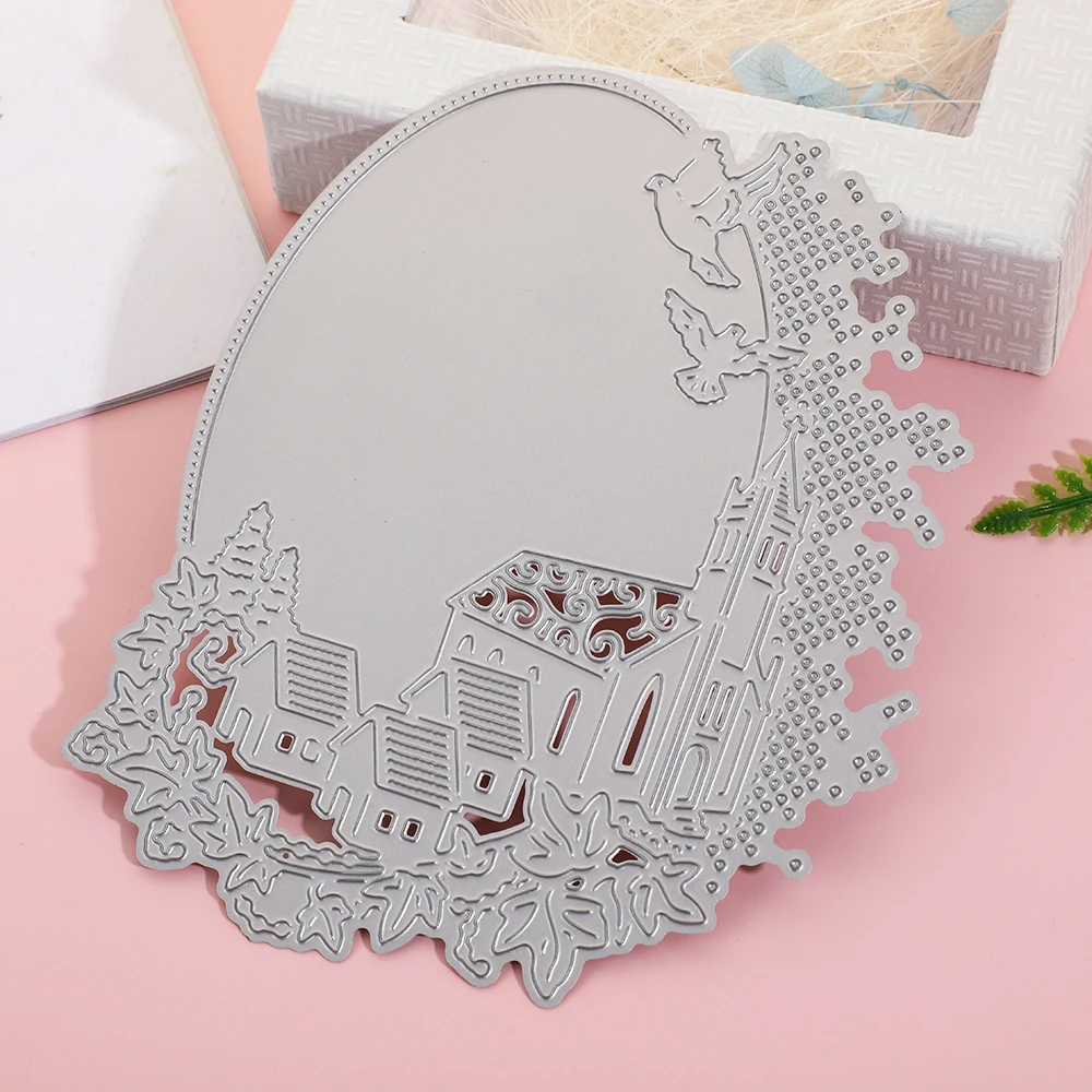 

Village View Metal Cutting Die Cut Die Mold Scrapbooking DIY Album Card Making Stencil Embossing Folder Knife Mould Paper Crafts