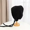 Artificial Fur Winter Hats Hat with Earflaps Hat Russian Winter Caps Fur Hood Hat Lamb Hair Women's Bomber Hats Warm Beanies Cap 6