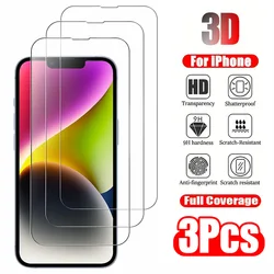 Premium Clear Tempered Glass Screen Protector - 3 Pack - 3Pcs Tempered Glass (iPhone 16 Plus)