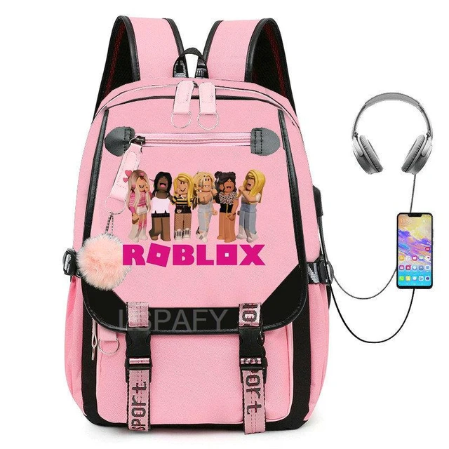 ROBLOX-Mochila xadrez para crianças, bolsa escolar para mulheres, mochila  para adolescentes, mochilas escolares, bolsa estudantil de lona para menino  e menina - AliExpress