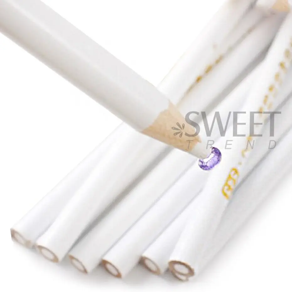 1/4/10pcs Nail Art Tools Rhinestones Gems Picking Crystal Wax Pencil Pen Picker Nail Art Decoration Dotting Tool Make Up KES190 6