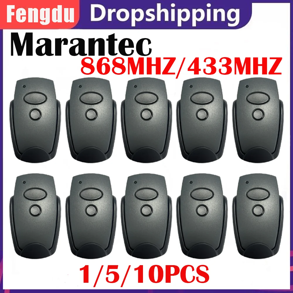 Marantec 868mhz Gate Remote Control 4 Buttons 10PCS Digital D302 D382 D384 D313 Garage Door Remote Control Gate Opener