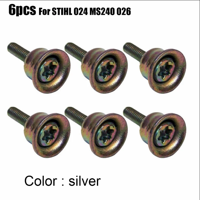 6 Pcs Screw Carburetor Kit Replacement Accessories For Stihl 024 MS240 026 MS260 Replacement OEM#:0000 790 6100 Garden Tool Part best gloves for thorns