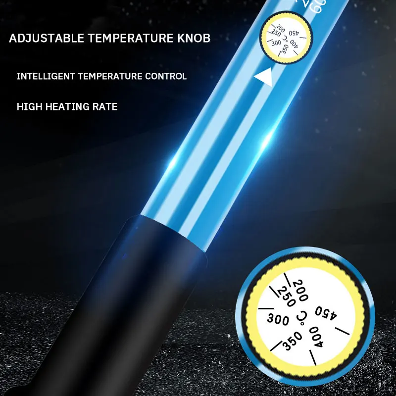 Electric Soldering Iron 1 PC 60w European Plug Temperature Adjustment Household Electronic Welding Repair Tool
