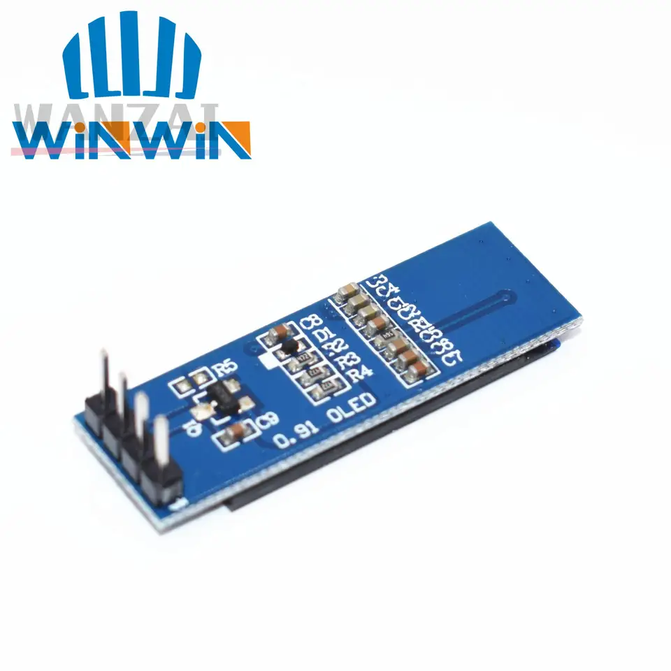 Modulo Display OLED 0,91 Pollici 128x32 – Bianco/Blu Con Driver SSD1306 Per Arduino
