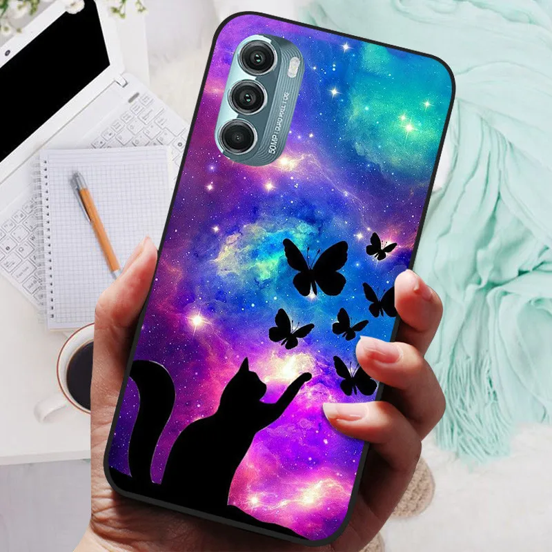 Lion & Wolf Black Silicone Soft Back Protective Case - Sleek & Stylish Cover