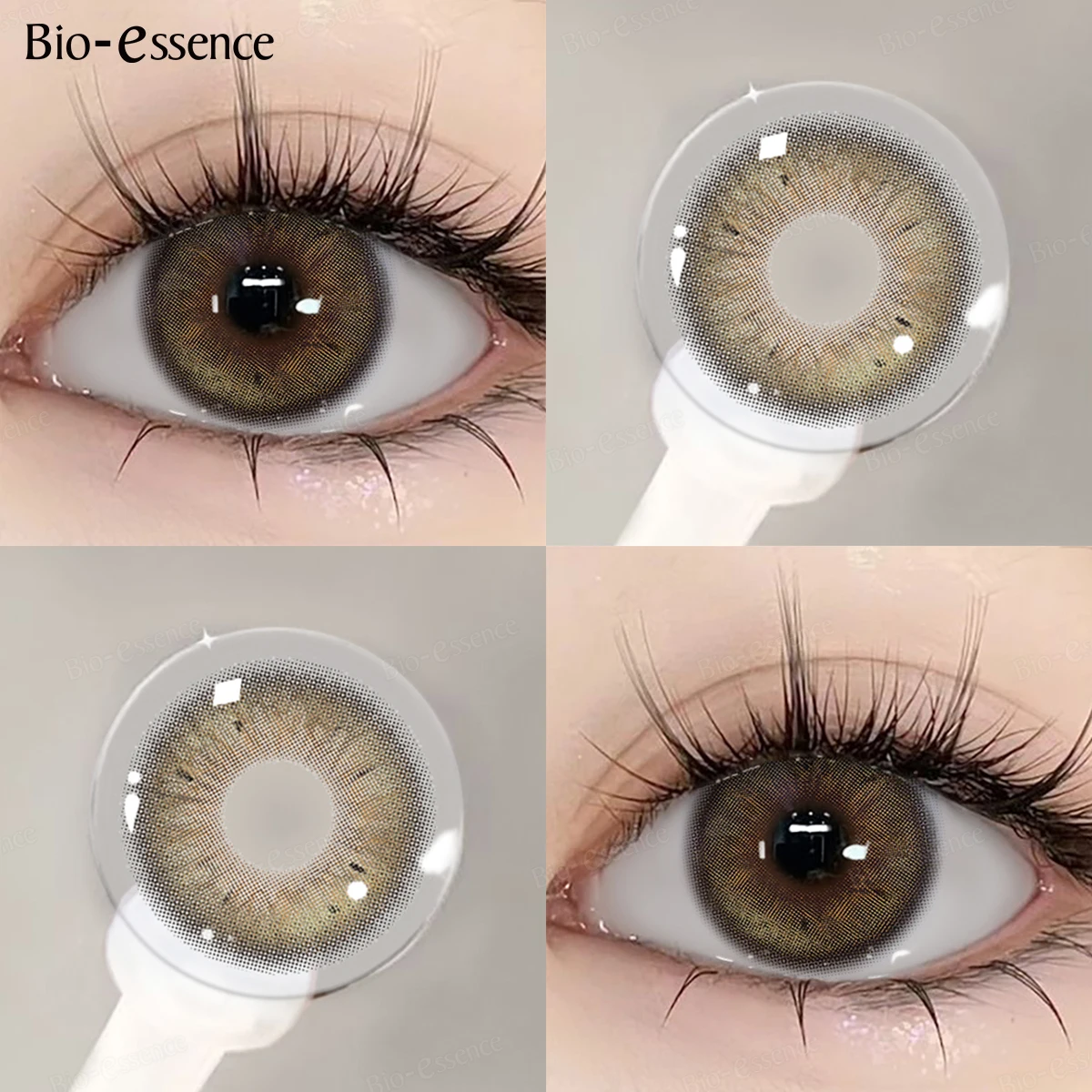 Bio-Essence Blue Fashion Contact Lenses – Natural Look, 1 Pair