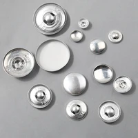 100sets/lot 16L-60L Covered Button Aluminum Base Round Bread Shape Fabric Buttons for Diy Cloth Coat Sewing Accessories 1