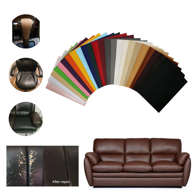 Leather Sofa in Patches, High End Furnishings