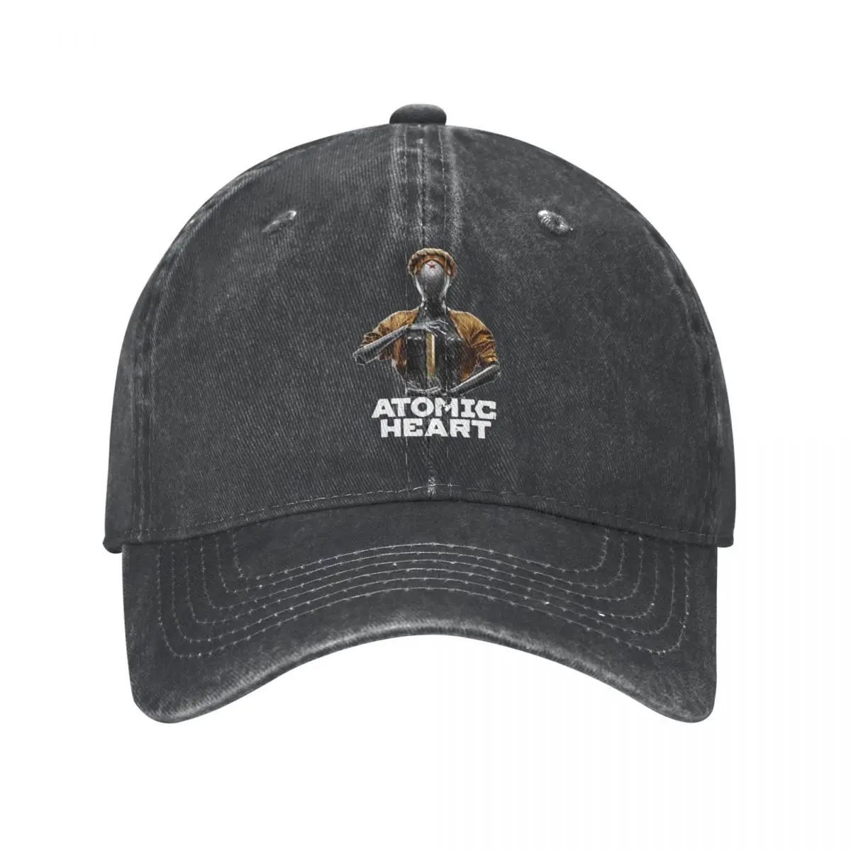 

Atomic Heart Robot Twins USSR Game Baseball Cap Fashion Distressed Cotton Headwear Outdoor Travel Adjustable Hats Cap