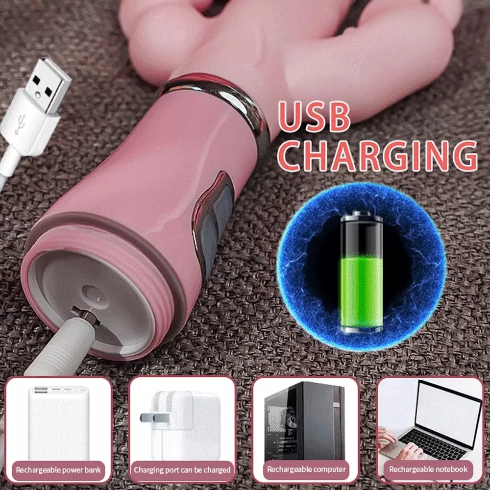 3 In 1 Dildo Rabbit Vibrator Tongue Licking Double Rod Masturbation Anal Clit Vibrator for Women female sex toys
