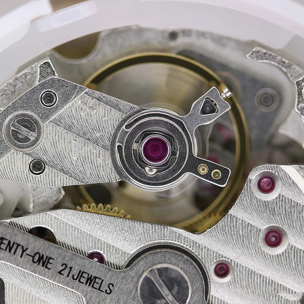 Japan Original Miyota 8215 Mechanical Movement Automatic Self-winding Skeleton High Accuracy 21 Jewels Replace Movement Gold