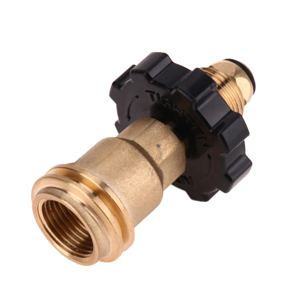 Solid Brass Pressure Regulator Safe Propane Pressure Valve Corrosion Resistant Gas Bottle Connection Adapter Gas Adapter Convert