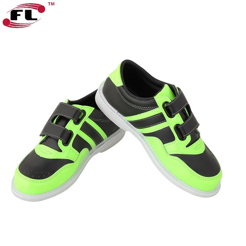 High Quality Bowling Shoes for Women Men Hook Loop Skidproof Sneakers Unisex Professional Wearable Bowling Shoes Casual Trainers