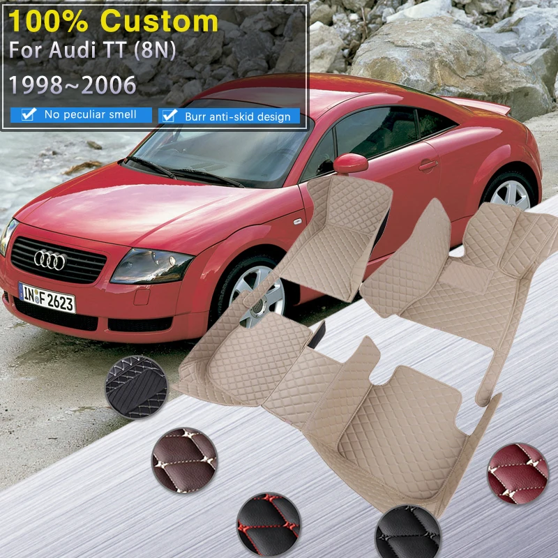 Автомобильные коврики для Audi TT 8N MK1 1998 ~ 2006 защитные автомобильные роскошные