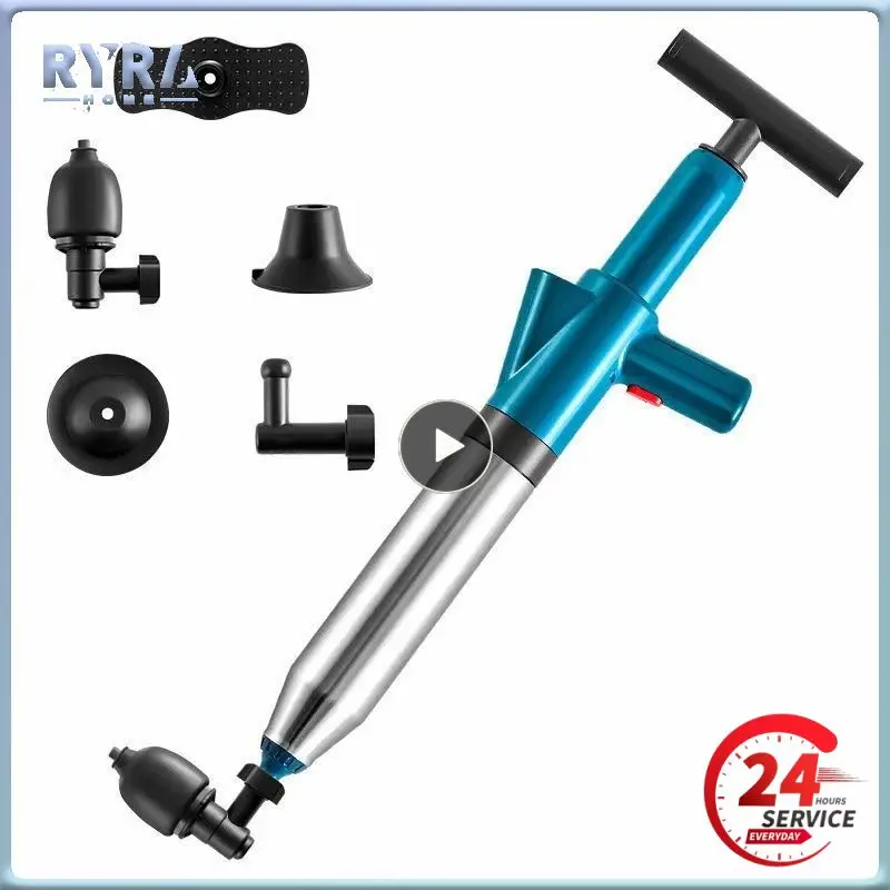 

Toilet Plungers High Pressure Drain Plunger Multi-Functionl Dredge For Bathroom Pipe Plunger And Sinks Floor Drain Pipe Plunger
