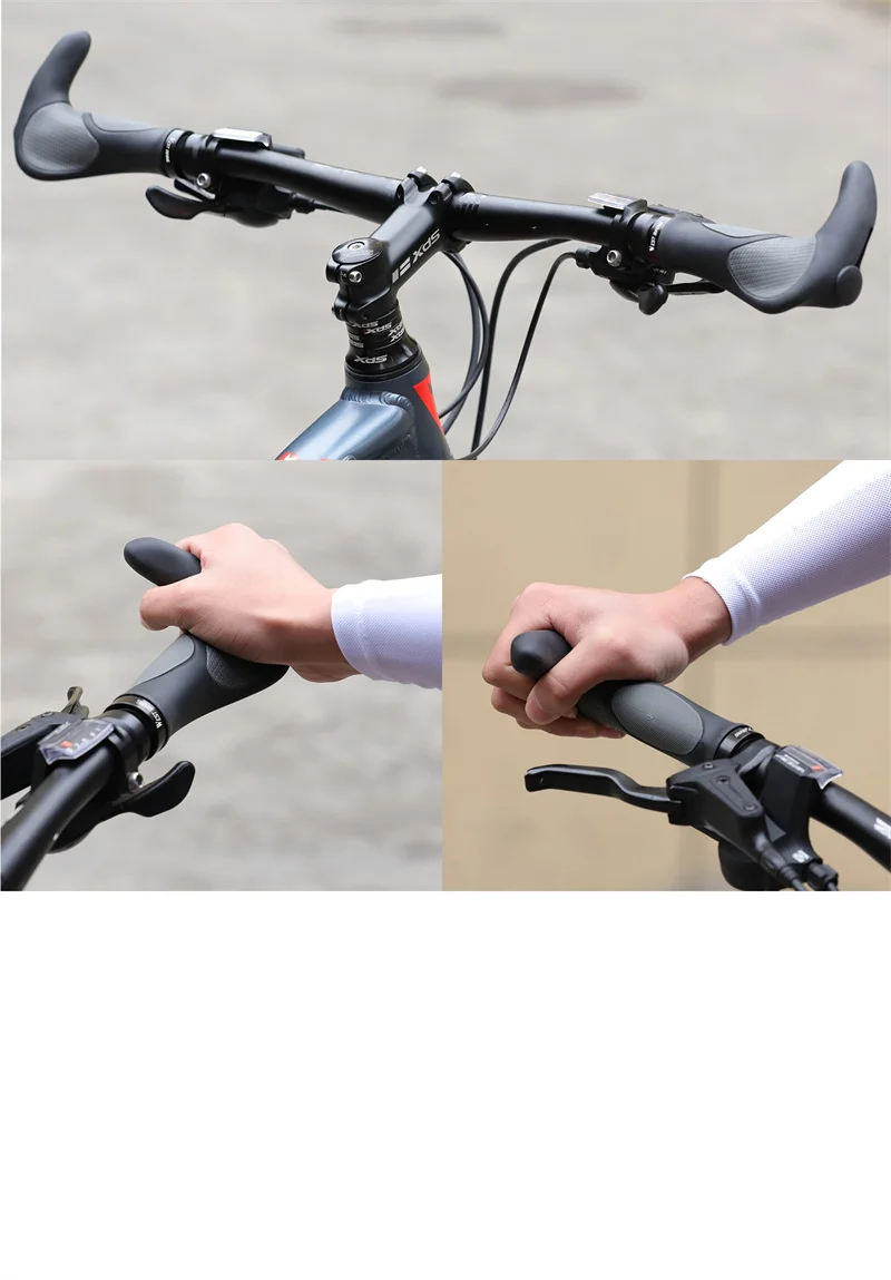 WEST RADFAHREN MTB Fahrrad Griffe Anti-rutsch Stoßdämpfung Ergonomische Fahrrad Lenker Abdeckung Bar End Plugs Radfahren Zubehör – Detail 13