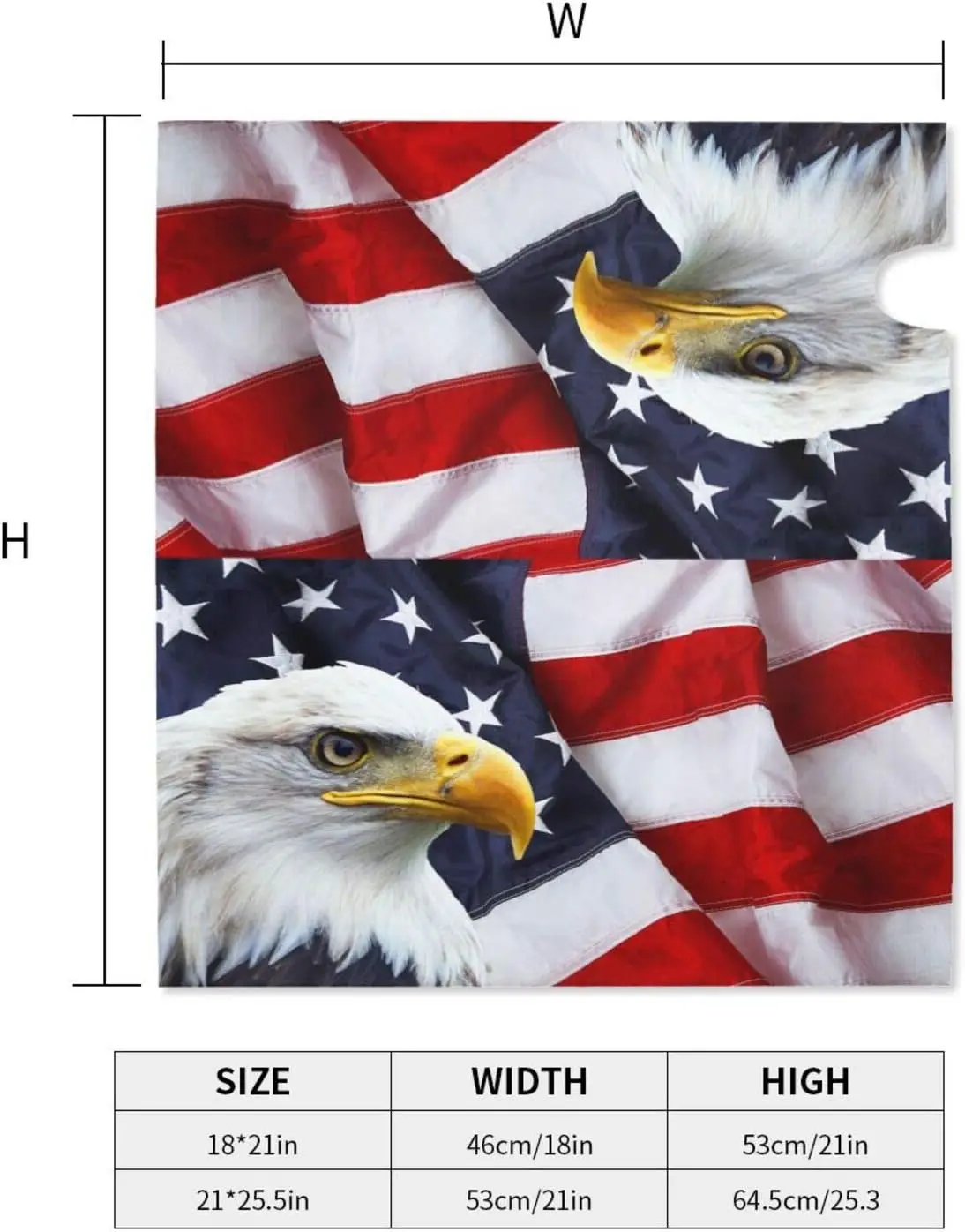 American Flag Welcome Magnetic Mailbox Cover, Mailbox Wrap Decorative for Garden Yard Home