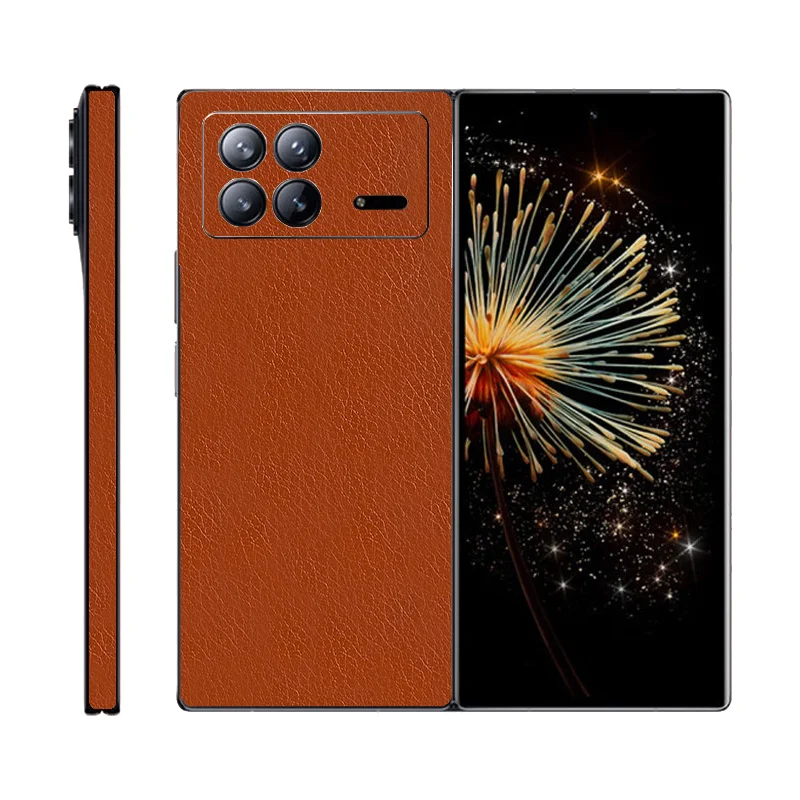 Adesivo Per Telefono Antigraffio In Pelle Per Xiaomi Mix Fold 3 Back + Hingle Pellicola Protettiva Per Mix Fold3 Decal Skin Cover Film
