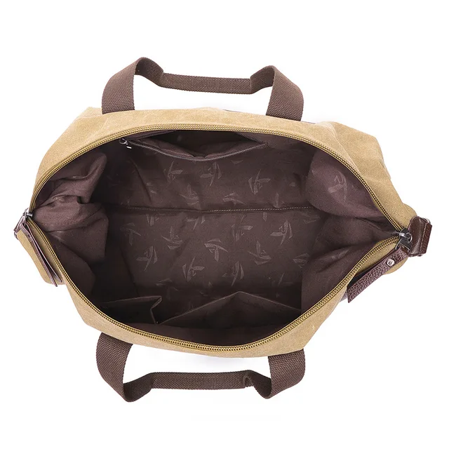 Canvas Bags for Men Travel Hand Luggage Bags Weekend Overnight Bags Big Outdoor Storage Bag Large Capacity Duffle Bag 5