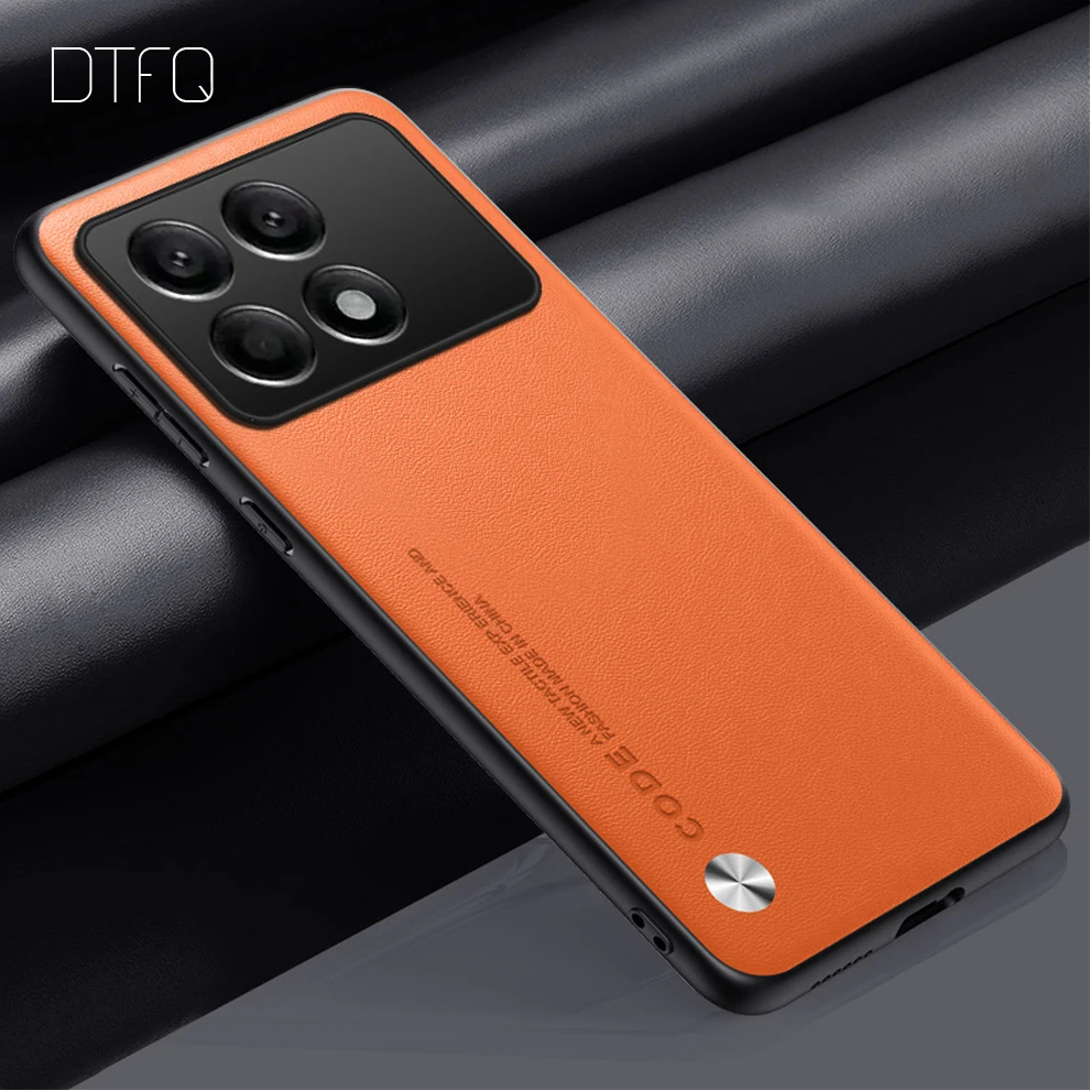 thumbnail image 1 of Funda de cuero con patrón a prueba de golpes para POCO X6 Pro 5G, Funda de cuero de lujo para POCO X6 Pro, 1 of 5