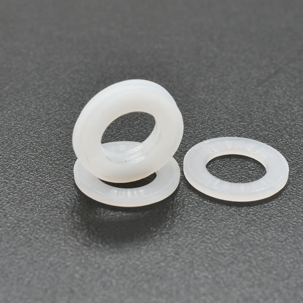 M2 M2.5 M3 M4 M5 M6 M8 PVC Nyon Gasket Washer Flat oring Hard Soft Plastic Transparent Insulating Plain Gasket O Ring Spacer Kit