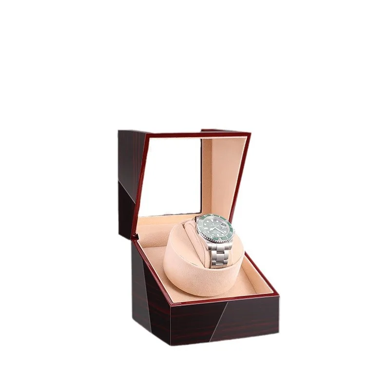 Wooden Watch Winder Watch winder for Automatic Watches Mechanics Watch Box Automatic Winder Use USB Cable / with Battery Option