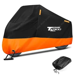 Yamaha Motorcycle Dust & Rain Cover with Reflective Strip - Waterproof and Durable - XXL (Orange)