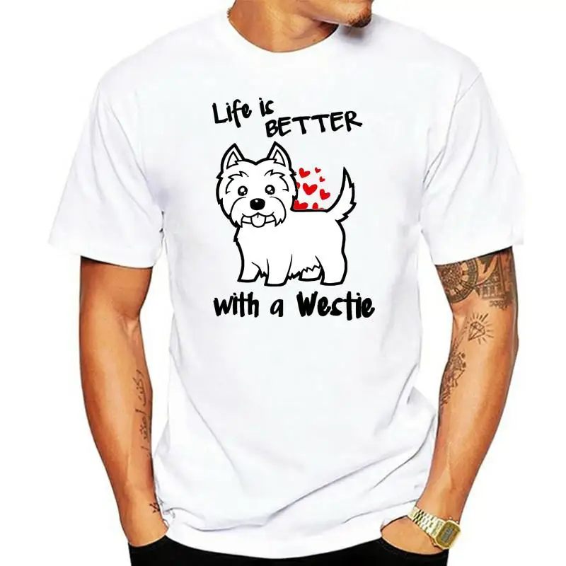 

Life is better with a Westie tshirt