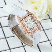 

Net celebrity diamond small square watch temperament quartz watch female watch starry fashion belt watch female
